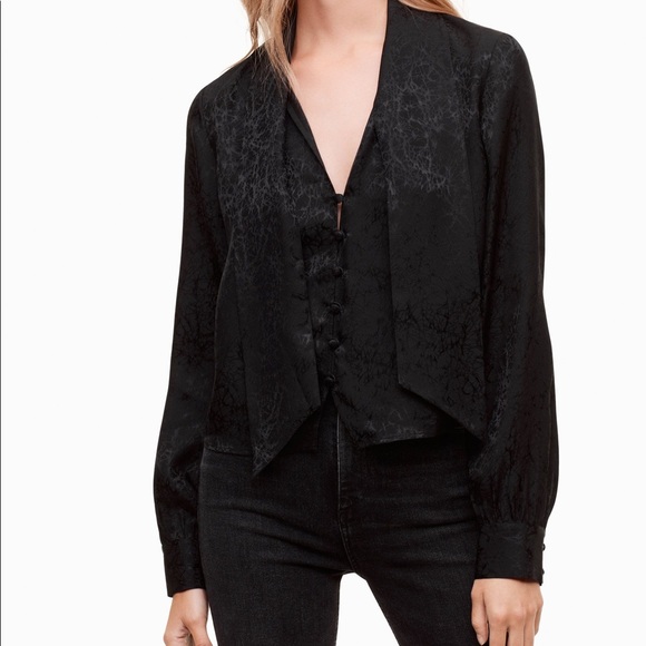 SOLD 🎁 Talula Aritzia 100% SILK Blouse - Picture 2 of 4